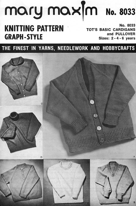 Tot's Basic Cardigans and Pullovers Pattern