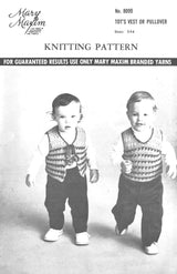 Tot's Vest Or Pullover Pattern