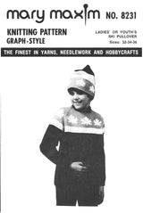 Ladies' Or Youth's Maple Leaf Ski Pullover Pattern