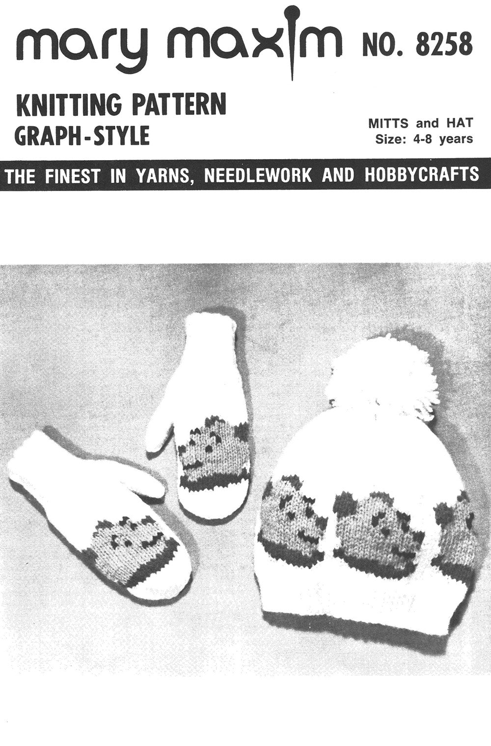 Fun Bear Mitts & Hat Pattern