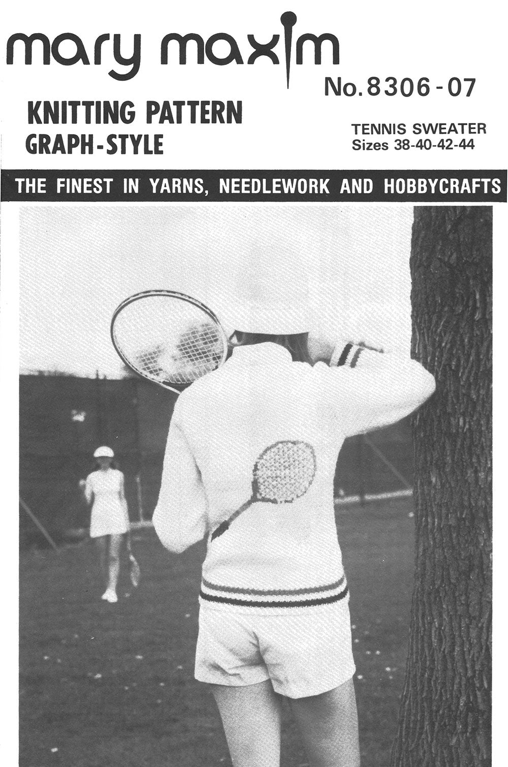 Tennis Sweater Pattern (Sizes 38-44)