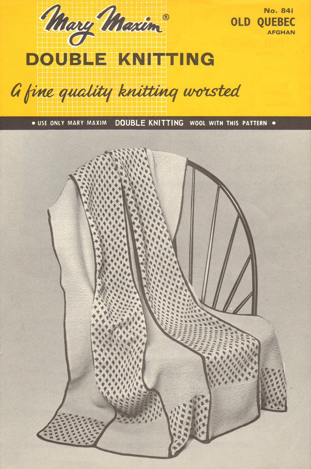 Old Quebec Afghan Pattern