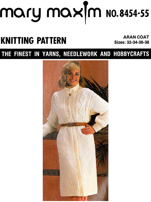 Aran Coat Pattern – Mary Maxim Ltd
