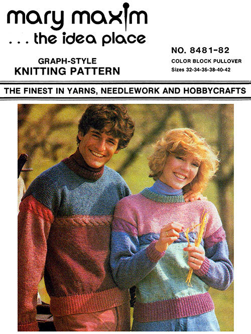 Color Block Pullover Pattern