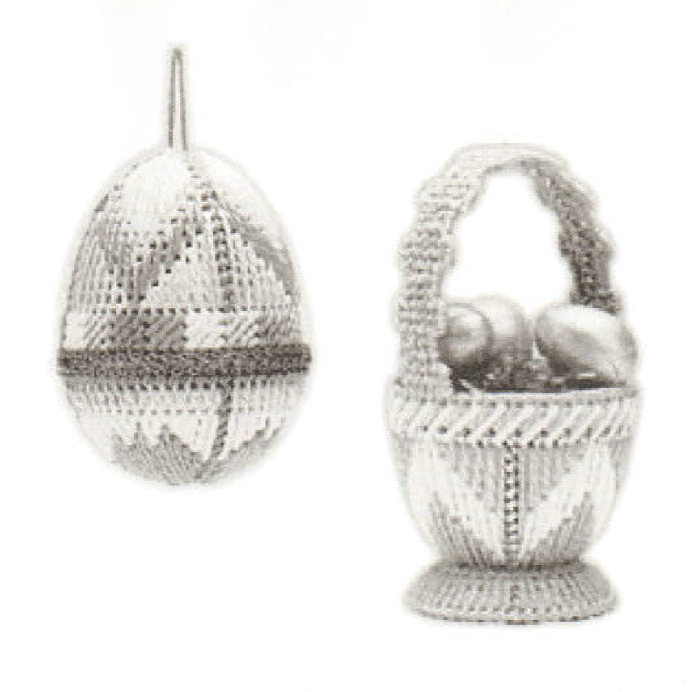Plastic Canvas Egg & Basket Pattern