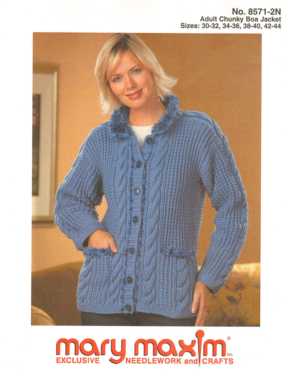 Modèle de veste Chunky Boa adulte