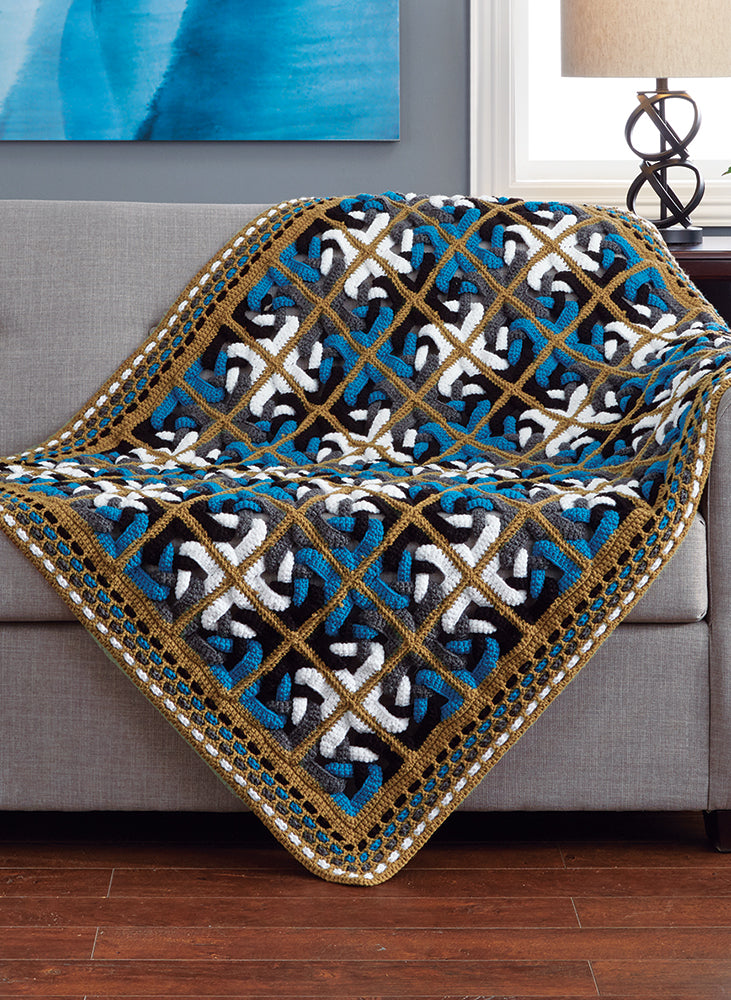 Knotted Triangles Throw Pattern