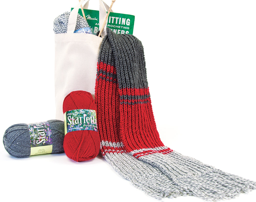 Learn to Rib Scarf Pattern