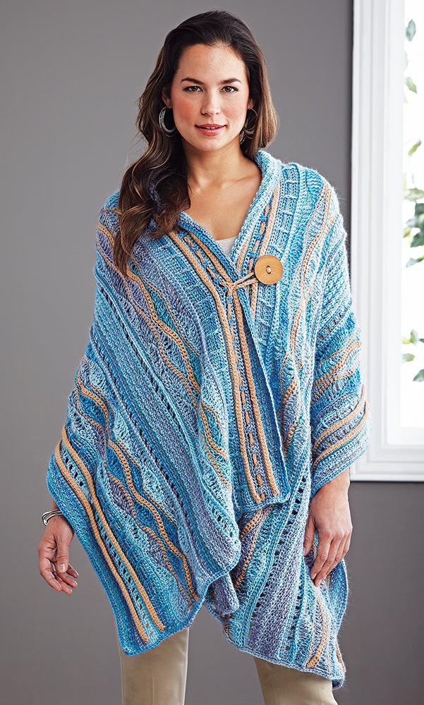 Casual One-Button Wrap Pattern