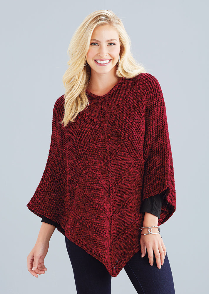 Mitered Diamond Poncho Pattern