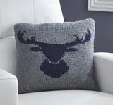 Stag Head Pillow Cover Pattern