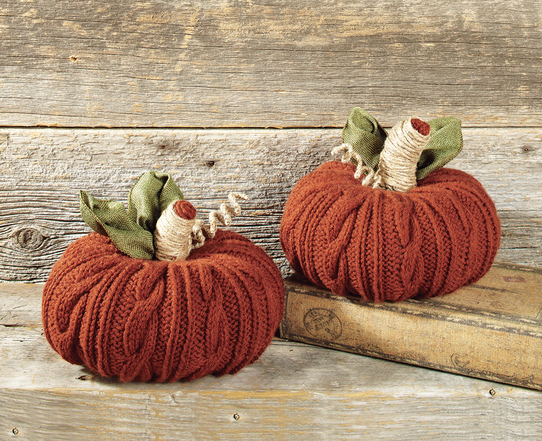 Cabled Pumpkin Duo Pattern