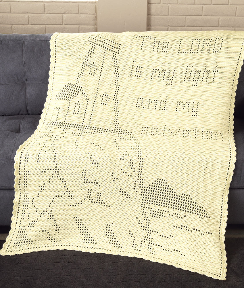 The Lord is My Light Throw Pattern
