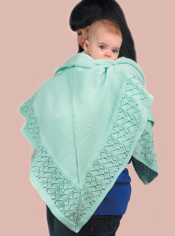 Hearts Border Blanket Pattern