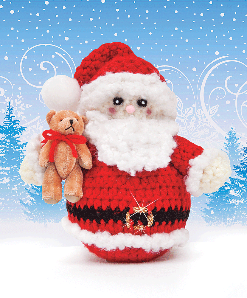 Santa & Teddy Ornaments Pattern
