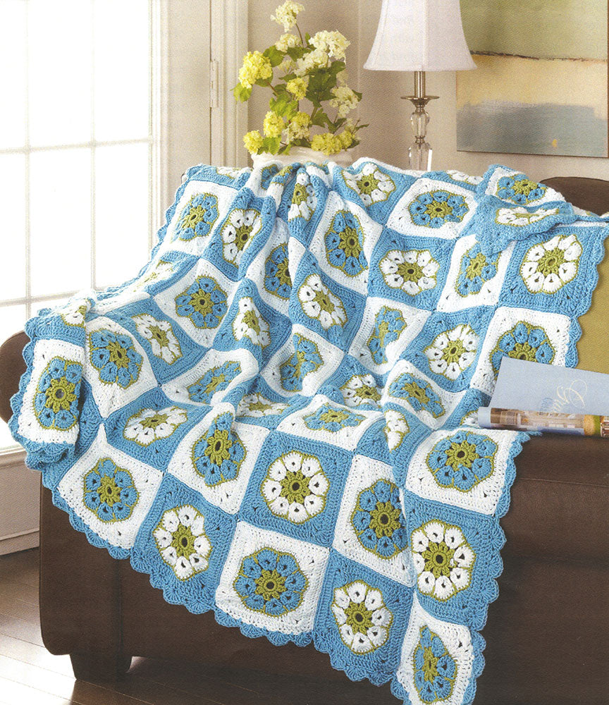 Floral Granny Throw Pattern