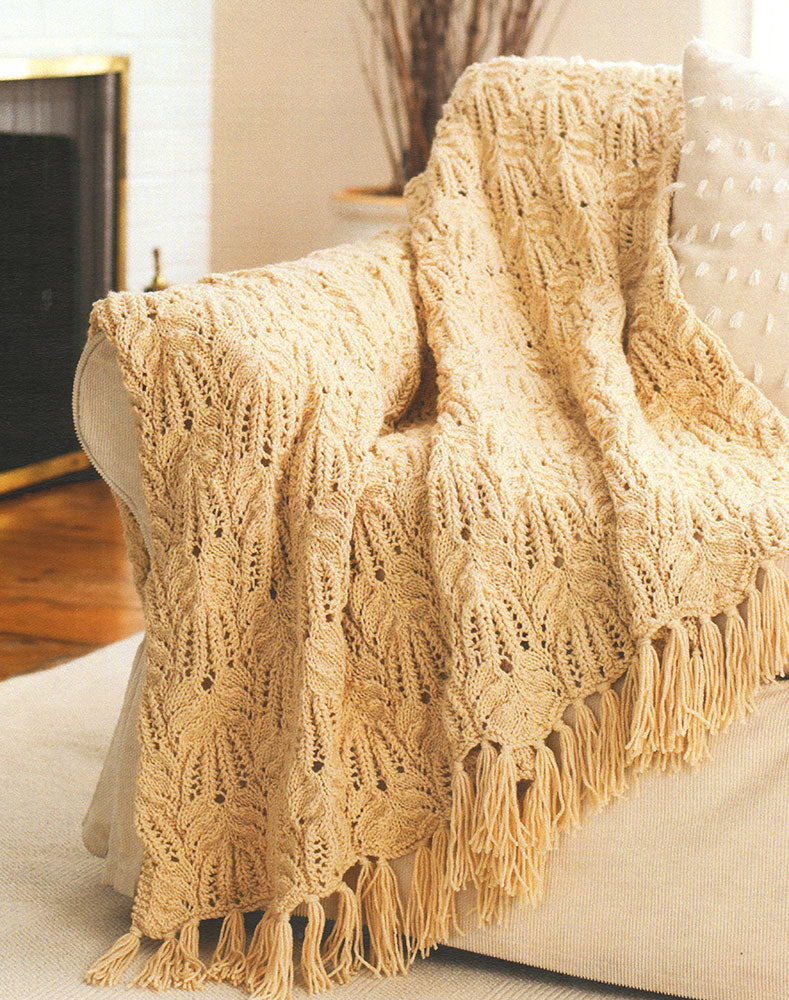 Lace and Cable Afghan Pattern