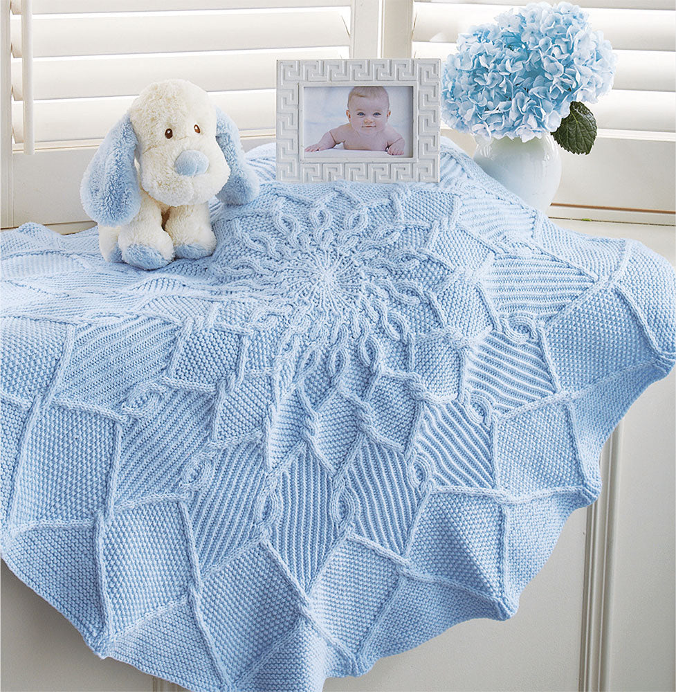 Free Cables Go Round Blanket Pattern