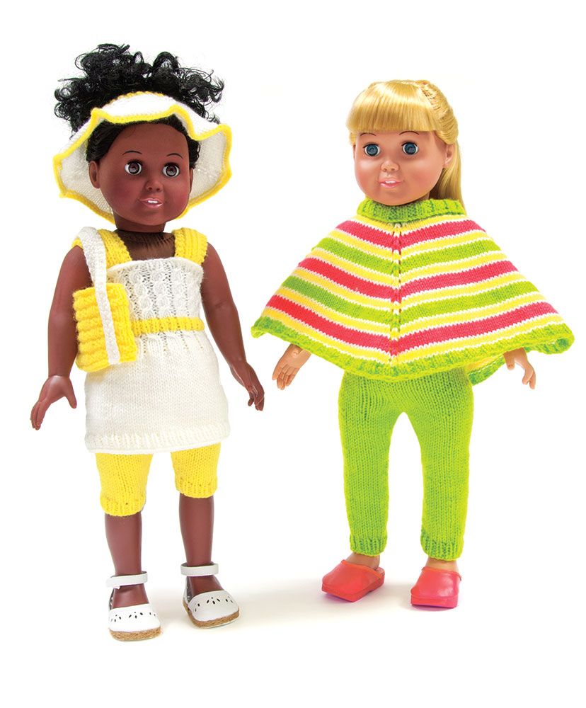 Modèle d'ensemble de poupée en tricot