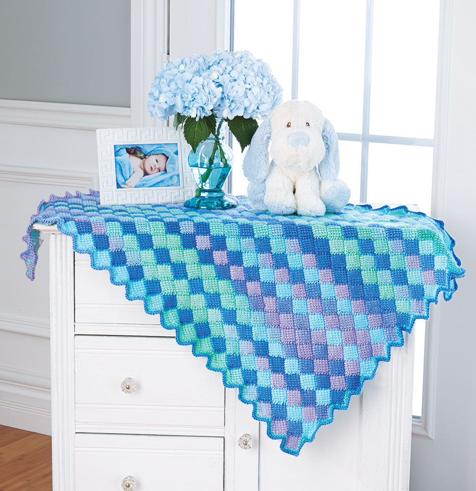 Entrenched Pattern Crocheted Entrench Blanket Pattern – Mary Maxim Ltd