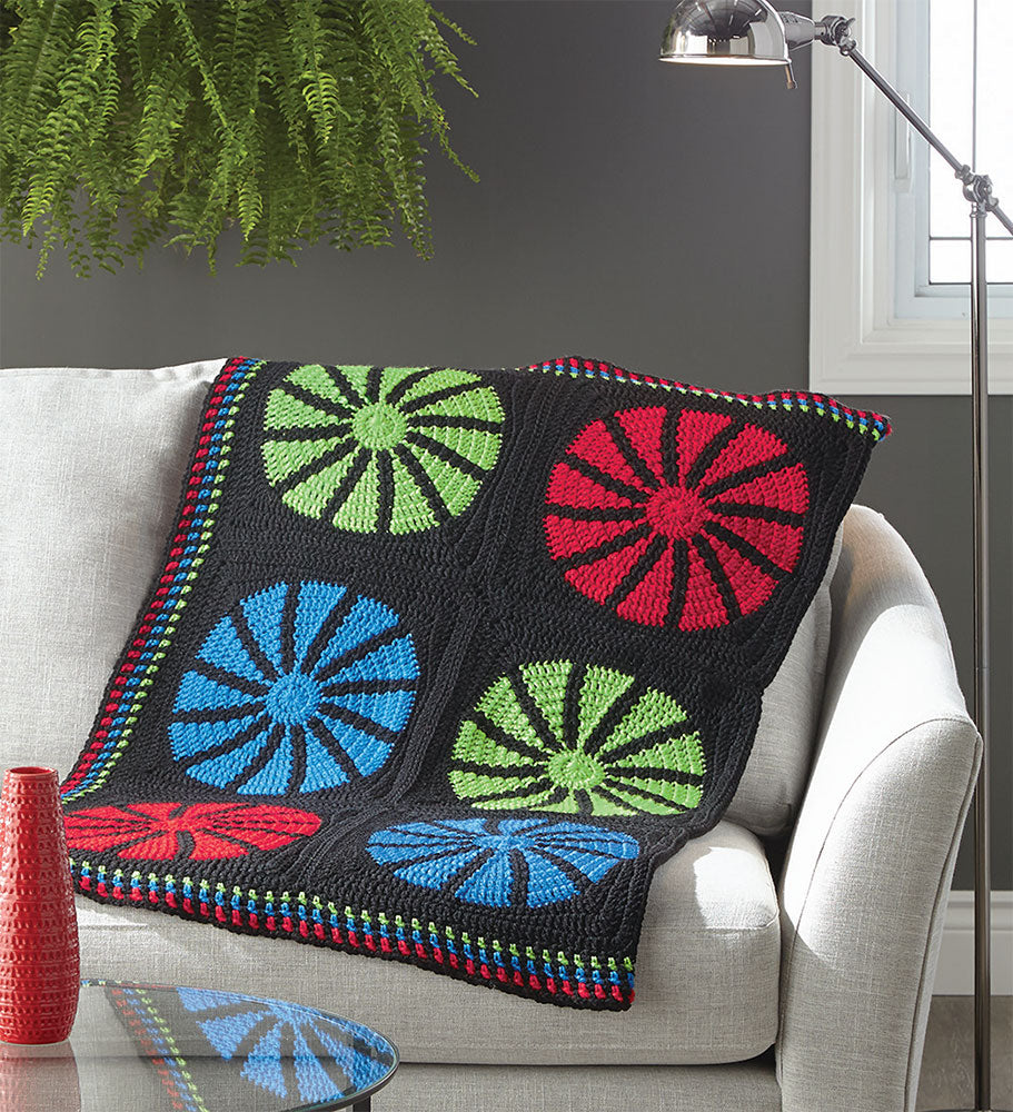 Fireworks Afghan Pattern