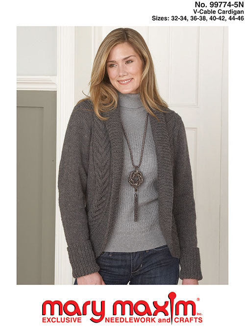 Free V-Cable Cardigan Pattern