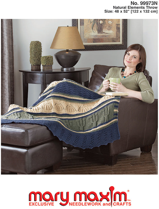 Natural Elements Throw Pattern