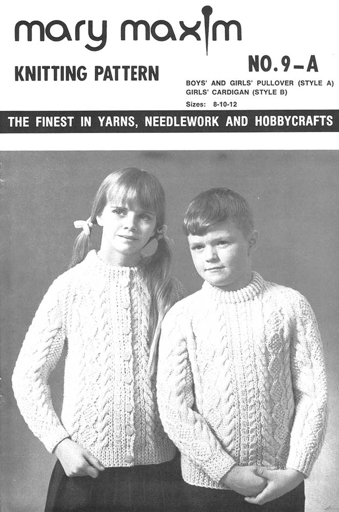 Boys' And Girls' Pullover & Girls' Cardigan Pattern