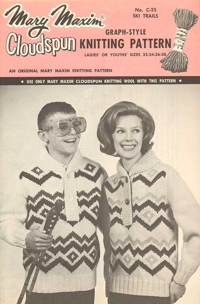 Ski Trails Sweater Pattern – Mary Maxim Ltd
