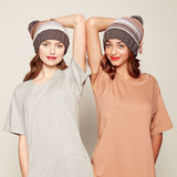 Modèle de bonnet tricoté au point mousse gratuit